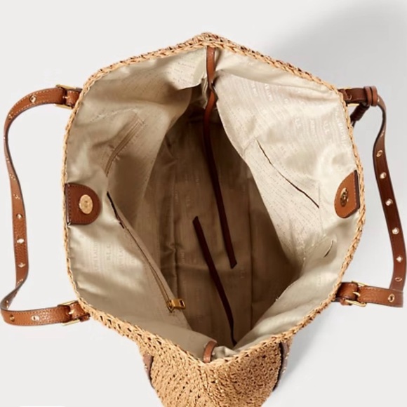 Lauren Ralph Lauren Straw Hayden Tote - Picture 15 of 15